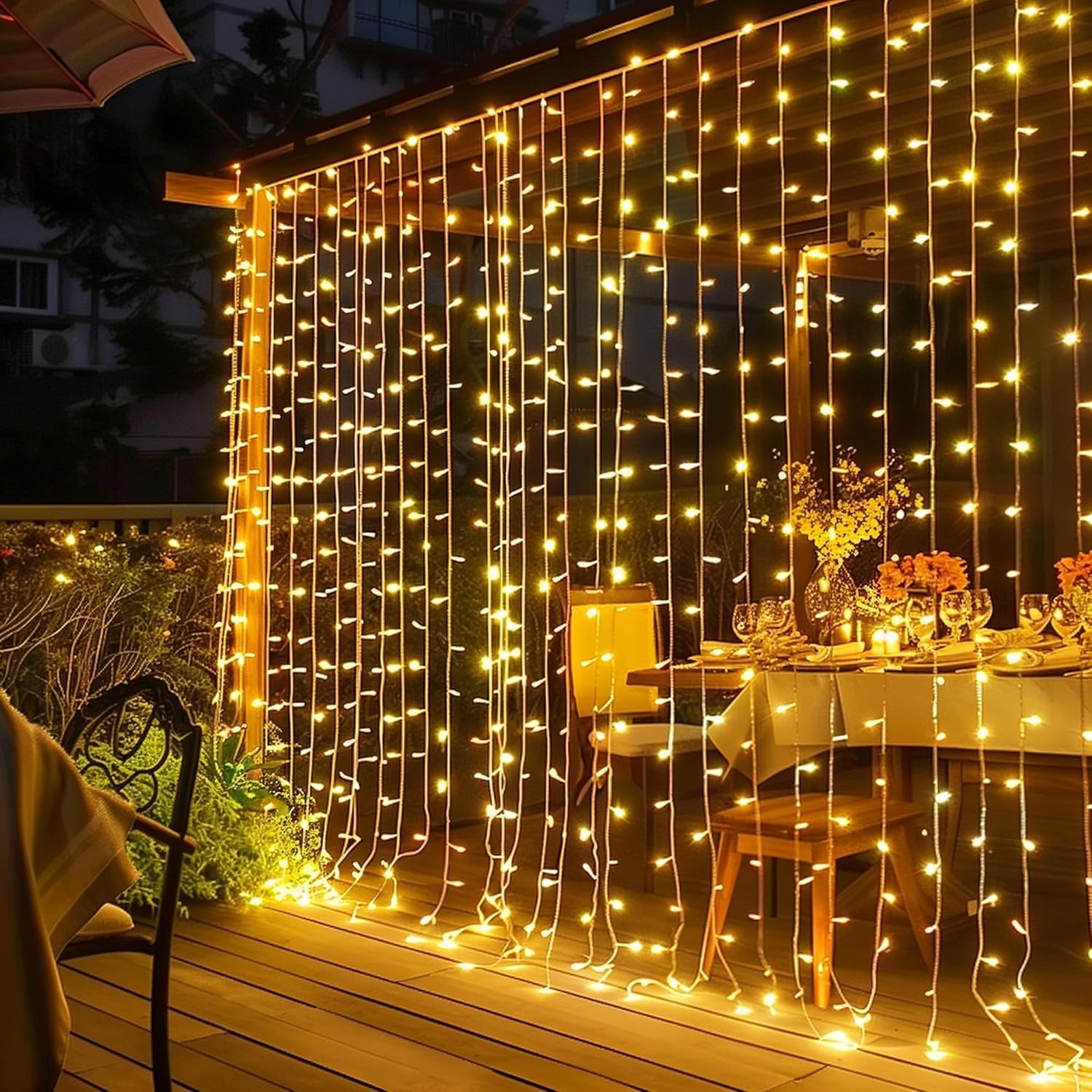Curtain Fairy Lights, 300 LED, Plug In for Bedroom and Backdrop